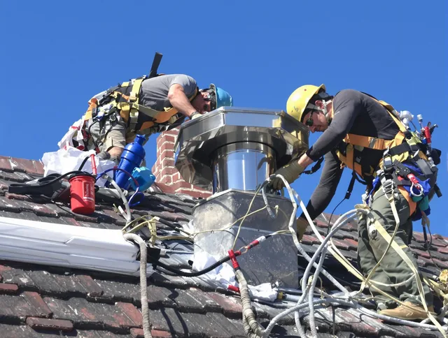 Protective chimney cap installed by Georgetown Chimney Sweep in Georgetown, GA