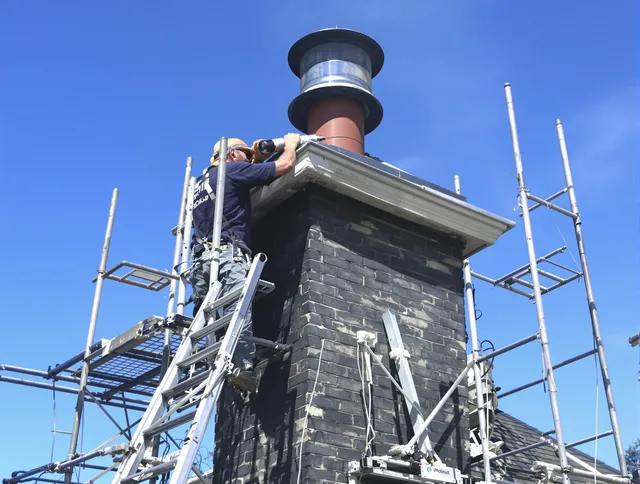 Sturdy chimney crown finished by Georgetown Chimney Sweep in Georgetown, GA