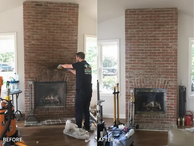 Finished chimney sweeping service by Georgetown Chimney Sweep in Georgetown, GA