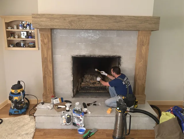 Detailed creosote removal process by Georgetown Chimney Sweep in Georgetown, GA