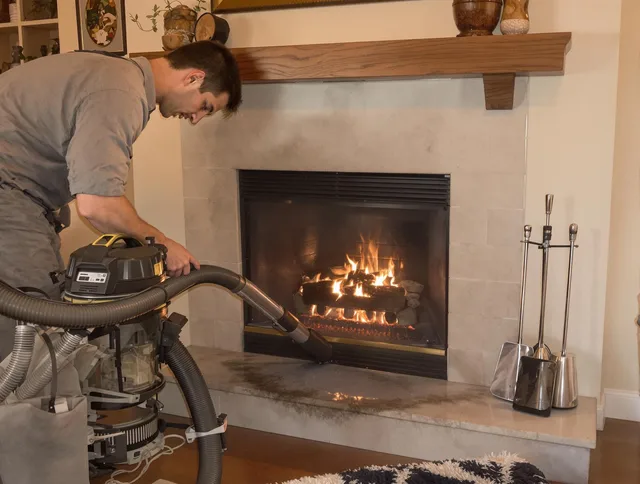 Routine fireplace upkeep by Georgetown Chimney Sweep in Georgetown, GA