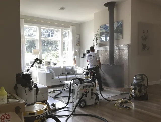 Soot removal service by Georgetown Chimney Sweep for a fireplace in Georgetown, GA